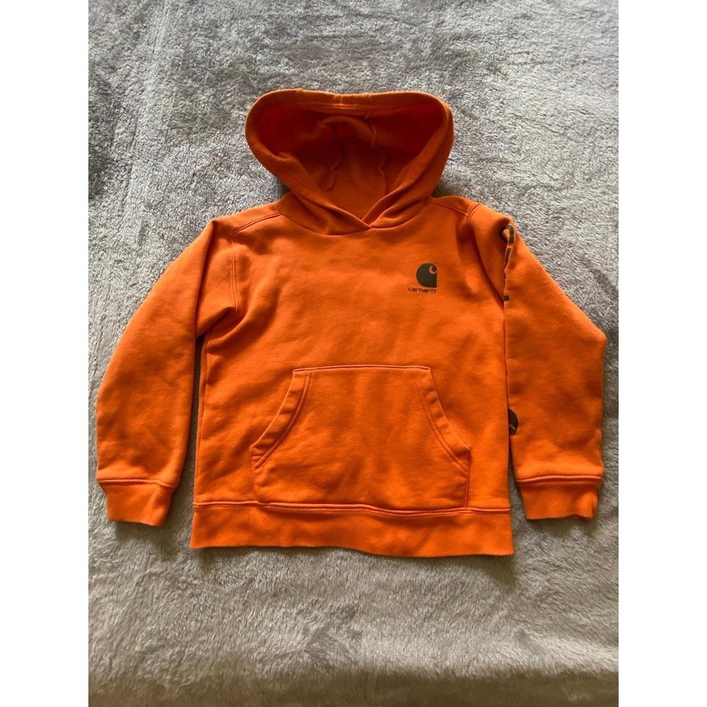 Carhartt Youth 6 Hoodie Sweatshirt Unisex Orange s3